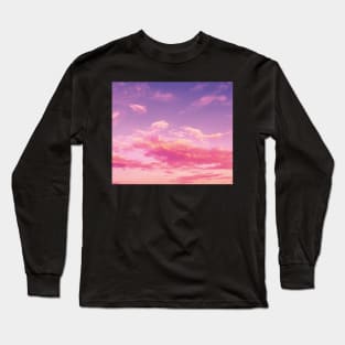 Purple sky, pink clouds Long Sleeve T-Shirt